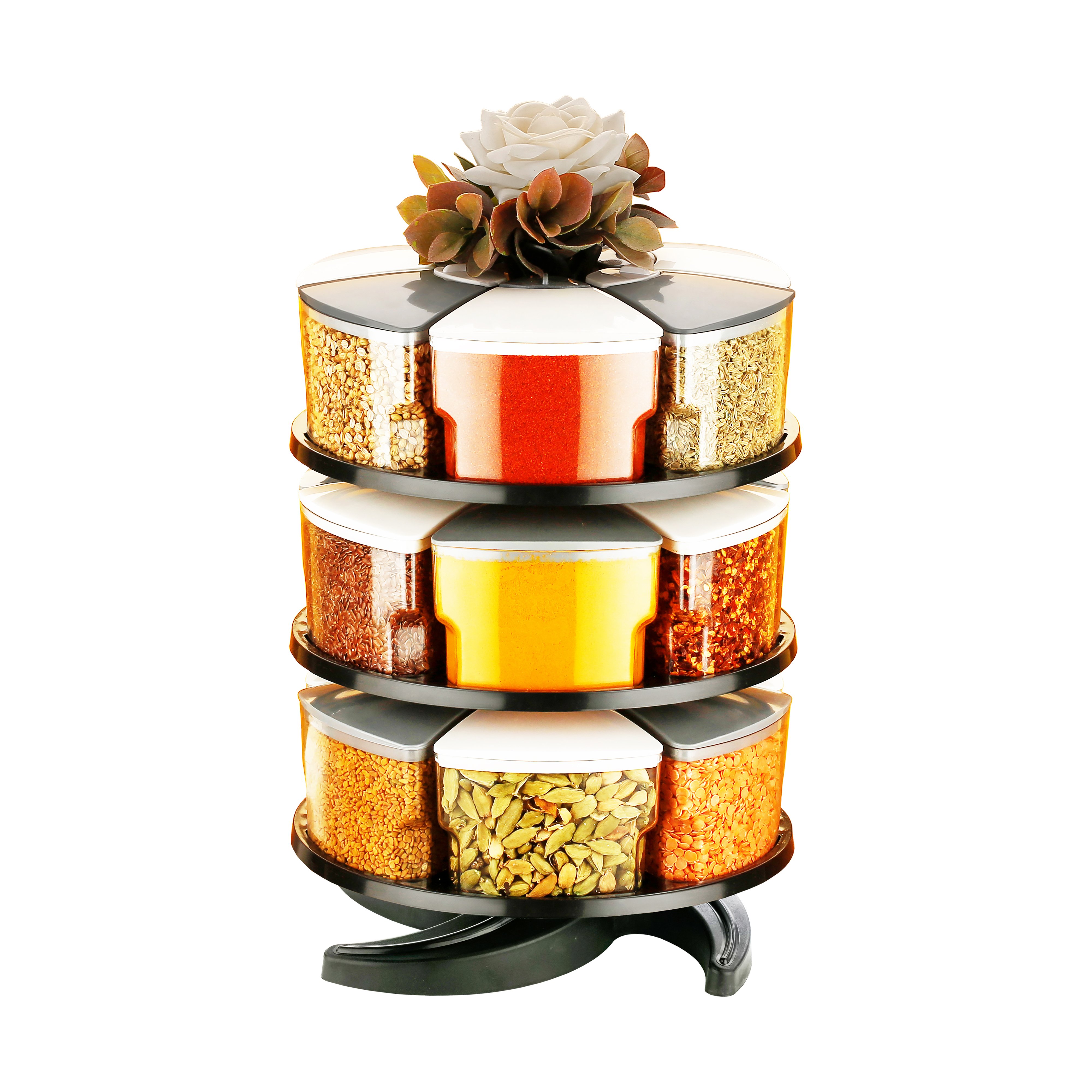 3 Layer  Pizza Spice Rack