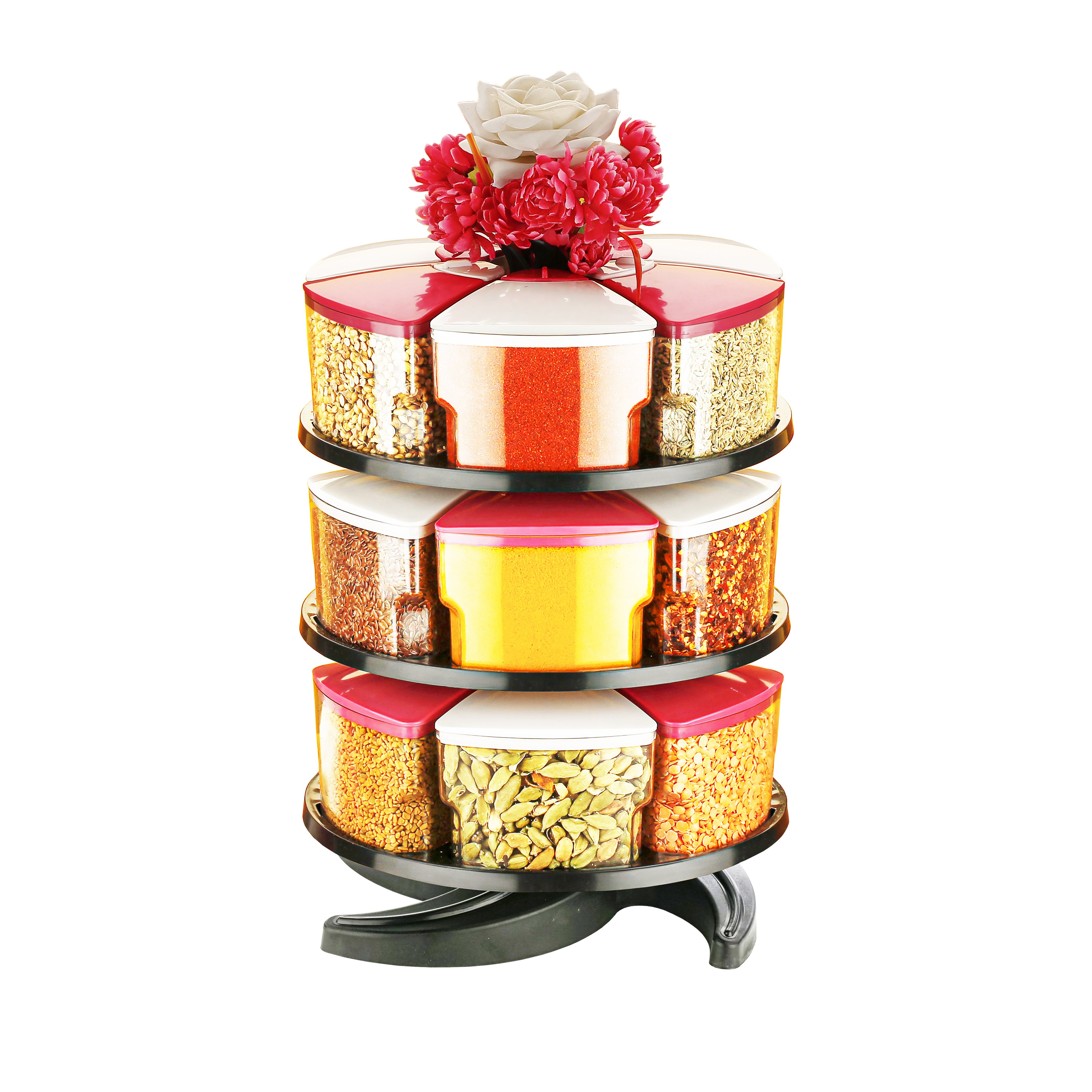 3 Layer  Pizza Spice Rack